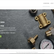 page d'accueil site pour artisan plombier