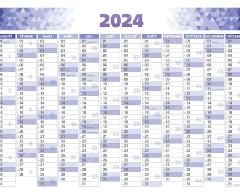 calendrier 2024