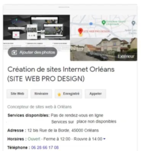 personnaliser votre fiche Google My business