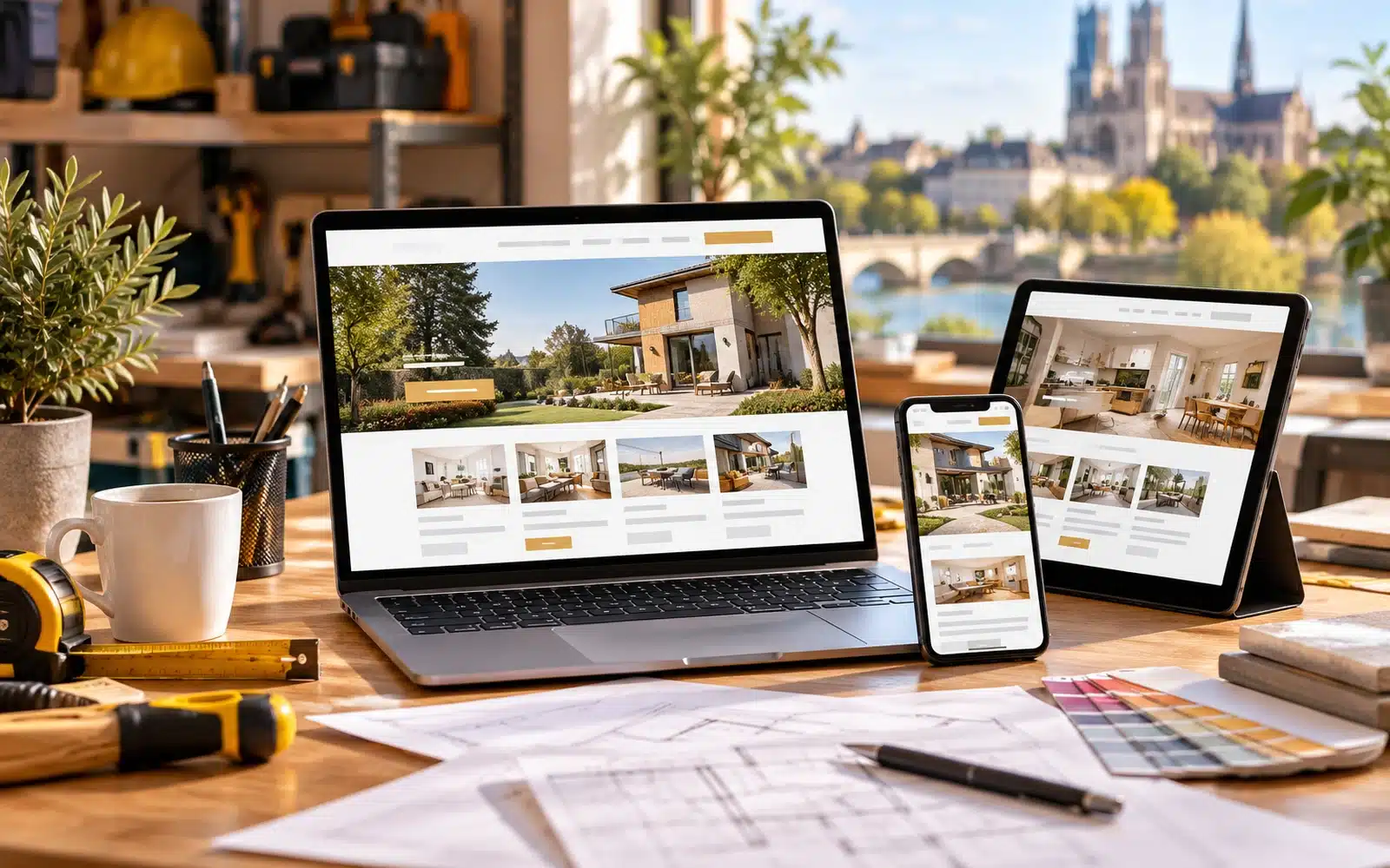 Création de sites internet clés en main 1 Site web professionnel adapté à l’ordinateur, à la tablette et au mobile
